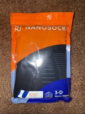 NANOSOCKS 3-D Nano-Weave Black Socks Size 3